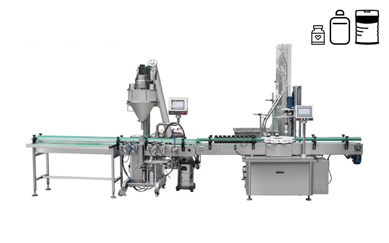 Automatic linear liquid lling line
