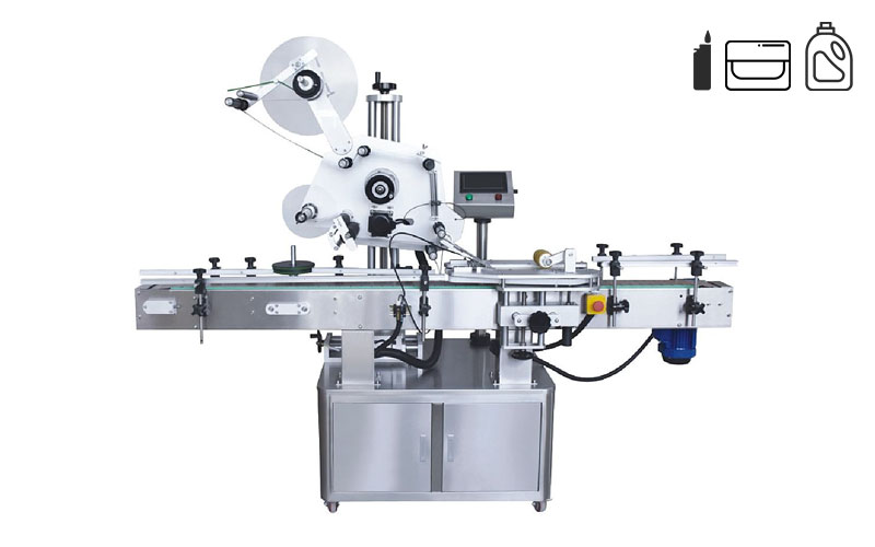 Flat labeling machine