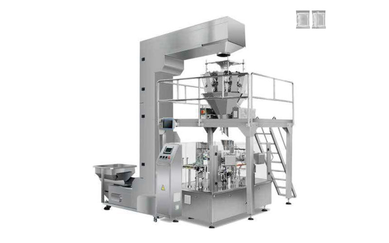 rotary filling sealing packing machine for pre-made bags