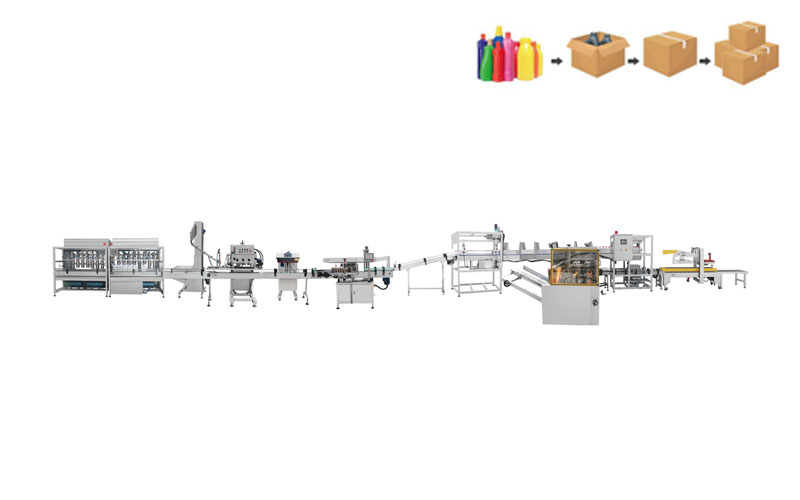 Liquid linear automatic canning production line-16 head line
