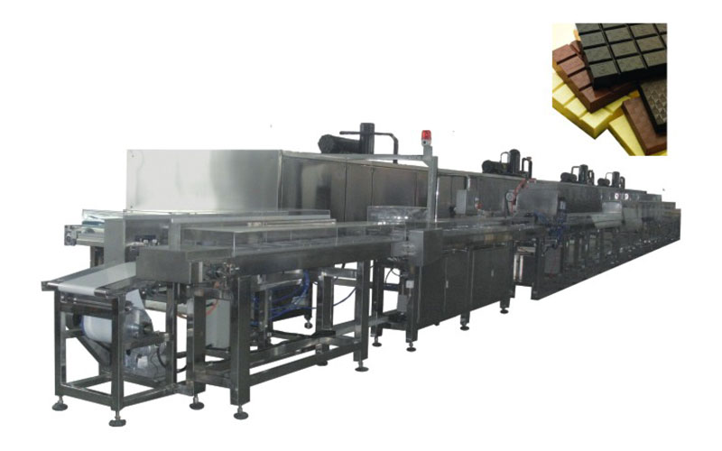 Chocolate depositing machine