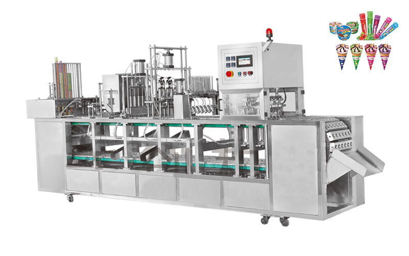 Cup lce Cream Auto Filling and Sealing Machine