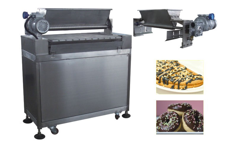 Chocolate spreading machine